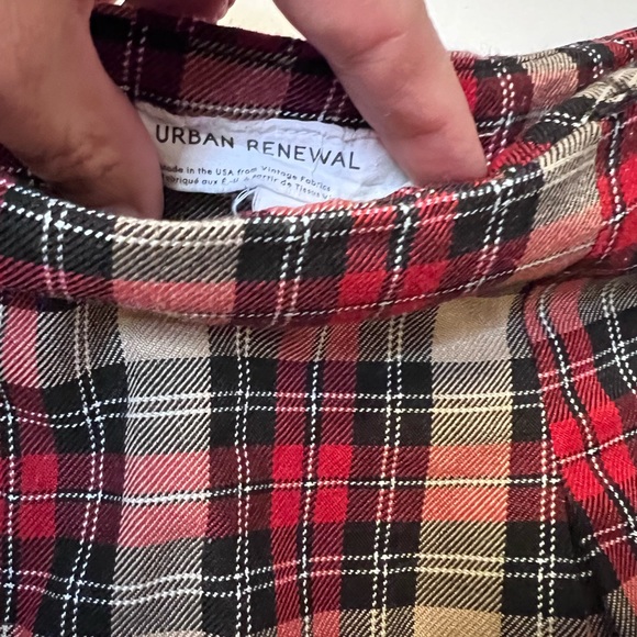 URBAN RENUAL URBAN OUTFITTERS plaid pleated skirt size small mini - Picture 4 of 4